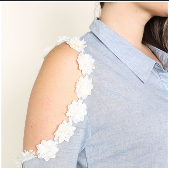 New Ryu Cut out shoulder plus size top - Picture 3 of 5